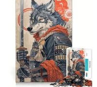 Puzzle Samurai Wolf 1000 pièces pour Adolescents, Jeu intellectuel, Moments en Famille, découpe de qualité, Cadeau Unique (50x75cm)