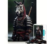 Puzzle Samurai Zebra 1000 pièces pour Adolescents, Jeu de logique et de réflexion, détente mentale, découpe précise, Cadeau de Noël (38x52cm)
