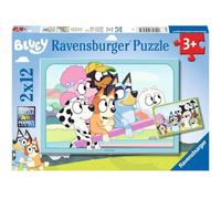 Ravensburger Puzzle S'amuser avec Bluey – 2 x 12 pièces