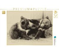 Puzzle · S'amuser Ensemble | Les oursons Ursina et Berna en train de jouer · 500 pièces · Format assemblé 48 × 36 cm · CALVENDO Puzzle