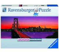 Puzzle San Francisco Oakland Bay Bridge Art Déco Mer Skyline Soleil Du Soir Nuit
