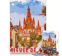 Puzzle San Miguel De Allende 1000 pièces pour Adultes et Adolescents, Jeu intellectuel, à Partager à la Maison, qualité et découpe Classique, Cadeau (38x26cm)
