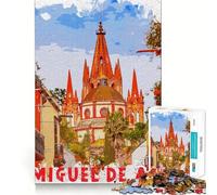 Puzzle San Miguel De Allende pour Adolescents, 1000 pièces, stimule la mémoire, Offre Un Divertissement Relaxant et de qualité supérieure (38x52cm)