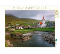 Puzzle · Sandavágur | Sandavágur est un charmant village situé sur l'île de Vágar… · 1000 pièces · Format assemblé 64 × 48 cm · CALVENDO Puzzle