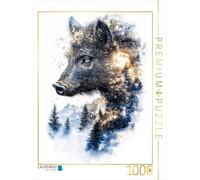 Puzzle · Sanglier | 1000 pièces · Format assemblé 64 × 48 cm · CALVENDO Puzzle