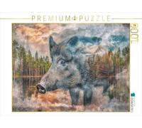 Puzzle · Sanglier | Un motif du calendrier "Animaux sauvages de la forêt · 1000 pièces · Format assemblé 64 × 48 cm · CALVENDO Puzzle