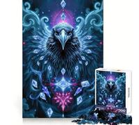 Puzzle Sapphire Raven Stonimal 1000 pièces pour Adolescents, Jeu de logique mentale, évasion apaisante, Objet de Collection aux Bords Fins (38x52cm)