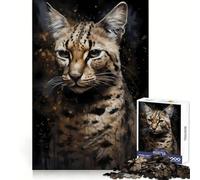 Puzzle Savannah Cat Darling 1000 pièces pour Adolescents Jeu de logique Solide Amusant et paisible Découpe de précision (38x26cm)