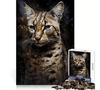 Puzzle Savannah Cat Darling pour Adolescents, 1000 pièces, Wise Think Toy, Gentle Leisure, Tight Cut, Liste de souhaits du Père Noël (50x75cm)