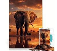 Puzzle Savannahs Majesty 1000 pièces pour Adolescents, Jeu de réflexion apaisant, découpe de qualité supérieure, Cadeau de Noël (38x52cm)