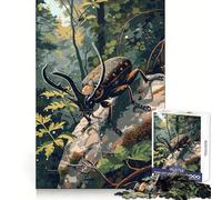 Puzzle Scarabée Noir pour Adultes 1000 Pièces Activité Logique et Relaxante Assemblage Précis Idée Cadeau de Fêtes (38x52cm)