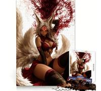 Puzzle Scarlet Fox Spirit de 1000 pièces pour Adolescents Puzzle Facile à Assembler et à découper pour Les vœux du Père Noël (38x52cm)