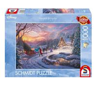 Schmidt Spiele 58035 Thoams Kinkade, Disney, Cinderella, Bringing Home for Christmas Puzzle 1000 pièces