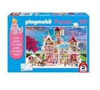 Puzzle Schmidt - Le Château de la Princesse, 100 pièces, comprend la figurine Playmobil multicolore G