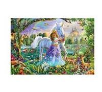 Puzzle Schmidt - Princesse avec Licorne et Château, 150 pièces multicolore G