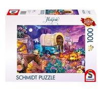 Puzzle - SCHMIDT SPIELE - Camping romantique au Far West - 1000 pieces - Des 12 ans