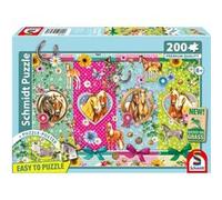 Puzzle - SCHMIDT SPIELE - Des chevaux heureux - 200 pieces - Des 8 ans