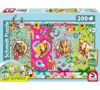 Puzzle - SCHMIDT SPIELE - Des chevaux heureux - 200 pièces - Dès 8 ans
