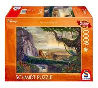 Schmidt-Spiele Puzzle Thomas Kinkade Disney Le Roi Lion – 6000 pièces – Nuances terreuses