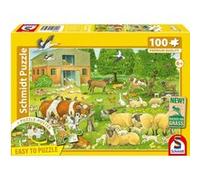 Puzzle - SCHMIDT SPIELE - Familles d'animaux a la ferme - 100 pieces - Des 6 ans