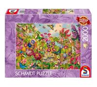Schmidt-Spiele Puzzle 59746 Magnifique Jardin de Papillons – 2000 pièces