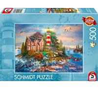 Puzzle - SCHMIDT SPIELE - Phare sur le rocher - 500 pièces - Dès 12 ans