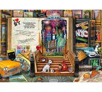 Schmidt-Spiele Puzzle Souvenirs de New York – Aimee Steward – 1000 pièces – Dès 12 ans
