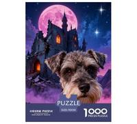 Puzzle Schnauzer 1000 Pièces pour Adultes Et Enfants, Jeu D'Intelligence, Puzzle Château Ruines, Home Decor, Cadeau Adulte 70x50cm/1000pcs