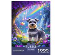 Puzzle Schnauzer avec 1000 Pièces pour Adultes,Fantasy Paysage forestier Un Jeu De Dexérité Très Difficile Puzzle ÉduChatif avec des Défis l'art De La Décoration Moderne 38x26cm/1000pcs