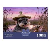 Puzzle Schnauzer Nain 1000 Pièces pour Adultes Et Enfants, Antistress, Développe La Concentration, Casse-tête Zone Humide, Décoration Intérieure, Cadeau Anniversaire 70x50cm/1000pcs