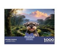 Puzzle Schnauzer Nain 1000 Pièces pour Adultes Et Enfants, Antistress, Développe La Concentration, Puzzle Racines Contreforts, DéCoration, Cadeau Famille 38x26cm/1000pcs