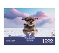 Puzzle Schnauzer Nain 1000 Pièces pour Adultes Et Enfants, Antistress, Développe La Concentration, Puzzles Lac Salé, DéCoration, Cadeau Adulte 52x38cm/1000pcs