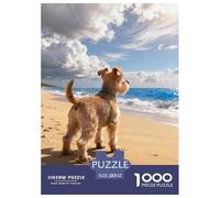 Puzzle Schnauzer Nain 1000 Pièces pour Adultes Et Enfants, Défiant Et Stimulant, Puzzles Plage Côtière, Décoration Intérieure, Cadeau Enfant 52x38cm/1000pcs