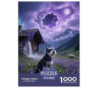 Puzzle Schnauzer Nain 1000 Pièces pour Adultes Et Enfants, Jeu Ludique Et Instructif, Puzzles Chien Nébuleuse Alpine, DéCoration, Idée Cadeau 38x26cm/1000pcs