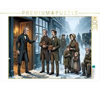 Puzzle · Scrooge Repousse sans pitié Les pauvres | Un conte de Noël · Scrooge et les esprits de Noël · 1000 pièces · Format assemblé 64 × 48 cm · CALVENDO Puzzle