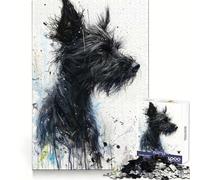 Puzzle Scruffy Vigilance 1000 pièces pour Adolescents Renforce la mémoire, apaise et détend Bords de qualité (38x26cm)