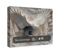 Puzzle sculpté, 1000 pièces - 19,69 x 27,56 pouces. Puzzle sophistiqué, Aigle de mer à tête blanche, jeu de puzzle de conception d'art sauvage pour adultes, femmes, hommes, amoureux de la nature et de