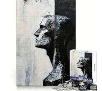 Puzzle sculpté de 1000 pièces Chagrin pour Adolescents améliore la mémoire, détend l’Esprit, Cadeau créatif aux Bords Nets (38x26cm)