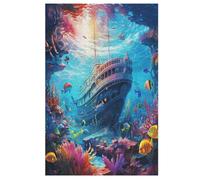 Puzzle Seabed A School of Fish pour Adultes Puzzles De 1000 Pièces pour Enffourmis, Puzzles en Bois pour Adultes, pour La Famille Et Les Amis (78×53cm)