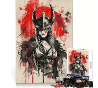 Puzzle Seeres Warrior Viking pour Adultes, 1000 pièces, Jeu de logique Clair, Loisirs, découpe Parfaite, Cadeau créatif (50x75cm)