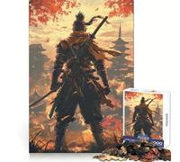 Puzzle Sekiro Guerrier Samouraï 1000 pièces pour Adultes, Jeu de logique et de détente, Bords Lisses, Cadeau saisonnier (38x26cm)