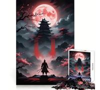 Puzzle Sekiro Lune Rouge de 1000 pièces pour Adolescents Jeu de réflexion et de création Collective Objet de Collection aux découpes nettes (38x52cm)