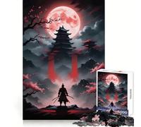 Puzzle Sekiro Lune Rouge pour Adolescents, 1000 pièces, stimule la mémoire, Offre Un Divertissement Relaxant et de qualité supérieure (50x75cm)