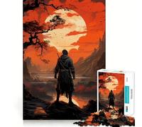 Puzzle Sekiro Samurai 1000 pièces pour Adolescents, idéal pour stimuler la mémoire, se divertir à la Maison et Offrir Un Joli Cadeau (38x52cm)