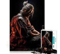Puzzle Sekiro Samurai 1000 pièces pour Adolescents, Jeu de logique mentale, évasion apaisante, Objet de Collection aux Bords Fins (50x75cm)