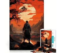 Puzzle Sekiro Samurai 1000 pièces pour Adolescents, Jeu de logique mentale, évasion apaisante, Objet de Collection aux Bords Fins (50x75cm)