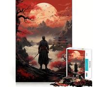 Puzzle Sekiro Samurai 1000 pièces pour Adolescents, Jeu de réflexion apaisant, découpe Premium, Cadeau de Noël (38x26cm)