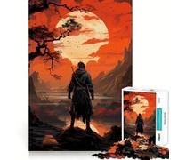 Puzzle Sekiro Samurai 1000 pièces pour Adolescents Jeu de réflexion et de Calme Qualité supérieure Cadeau de Noël (38x26cm)