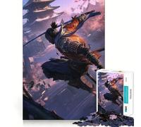 Puzzle Sekiro Samurai 1000 pièces pour Adolescents, Puzzle Facile à Assembler et à découper, pour Les vœux de Noël (38x26cm)