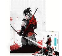 Puzzle Sekiro Samurai 1000 pièces pour Adultes Améliore la mémoire et soulage l'anxiété Décoration Murale aux Bords Nets (38x52cm)
